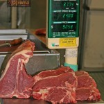 T-Bone Steak on the scales